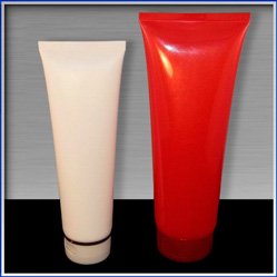 a pair of red vases