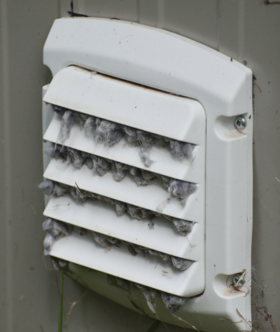 A clogged dryer vent.