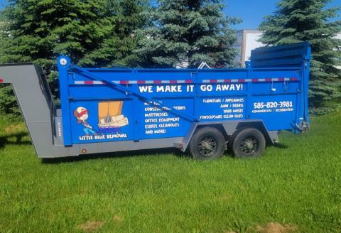 little blue removal trailer