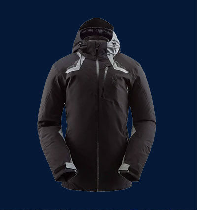 black ski jacket from country ski and sport