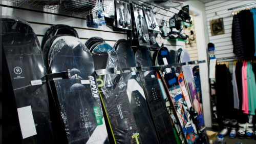 snowboard selection in country ski quincy mass