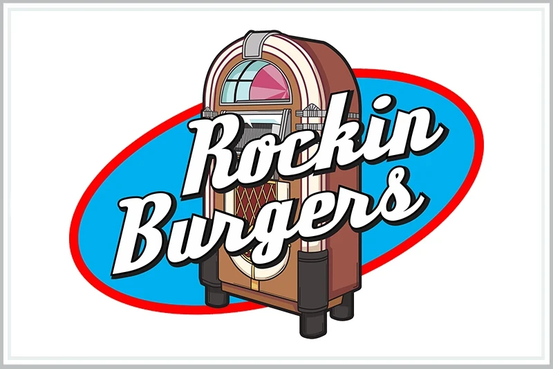 Rockin Burgers logo