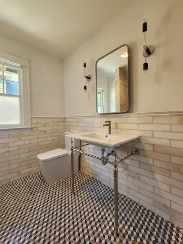 custom bathroom installed by class a construction