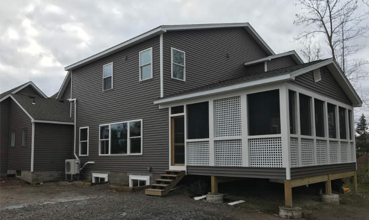 completed home addition by class a construction