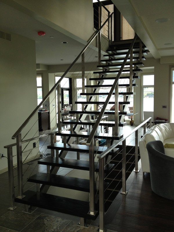 Cable Railing Jaw Toggle Assembly in Use