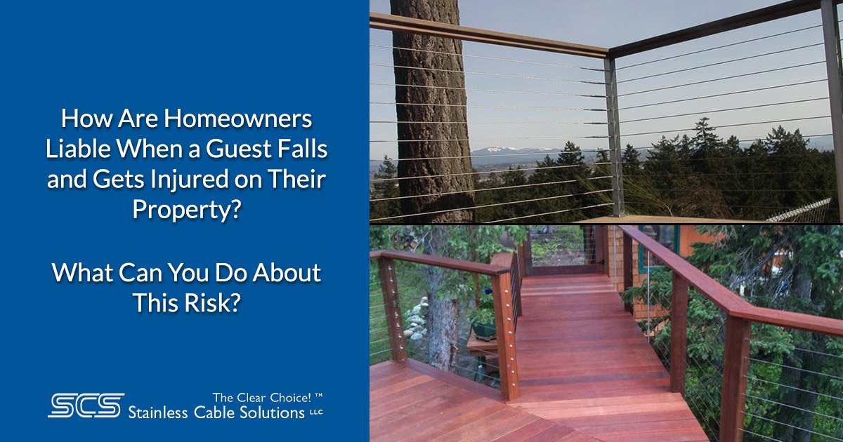 How Are Homeowners Liable When a Guest Falls and Gets Injured on Their Property?