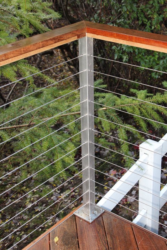 Threaded Tensioning Machine Swage / Lock T Hand Swage Assembly in Use