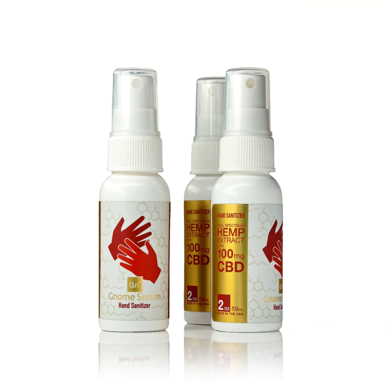 Hand Sanitizer with Full Spectrum Hemp Extract (62% alcohol derived from organic cane ethanol)