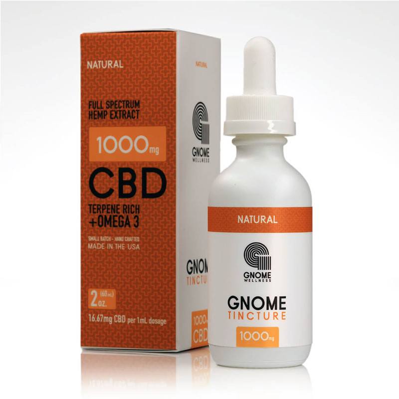 Tincture Full Spectrum Hemp Extract 1000mg 2oz Natural Flavor (16.67mg per 1mL 1 dropper)