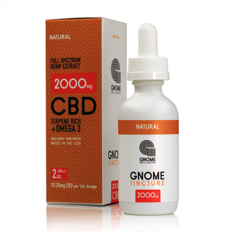 Tincture Full Spectrum Hemp Extract 2000mg 2oz Natural Flavor (33.33mg per 1mL 1dropper)