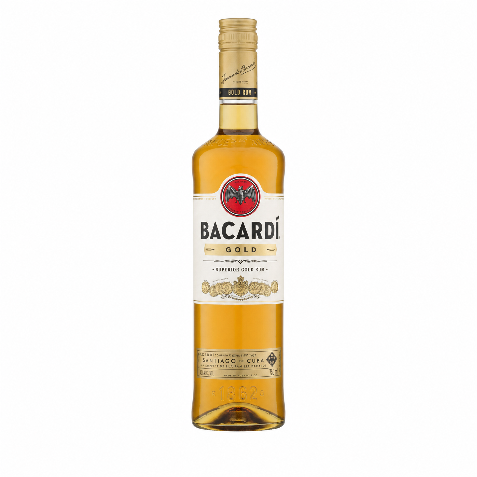 Bacardi Gold Rum 750ml