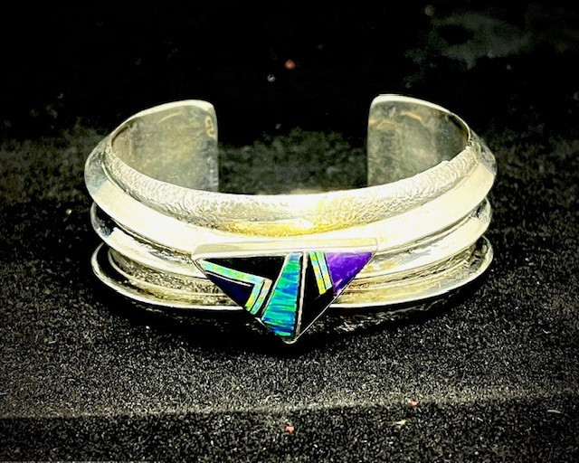 Silver Bracelet with Stone