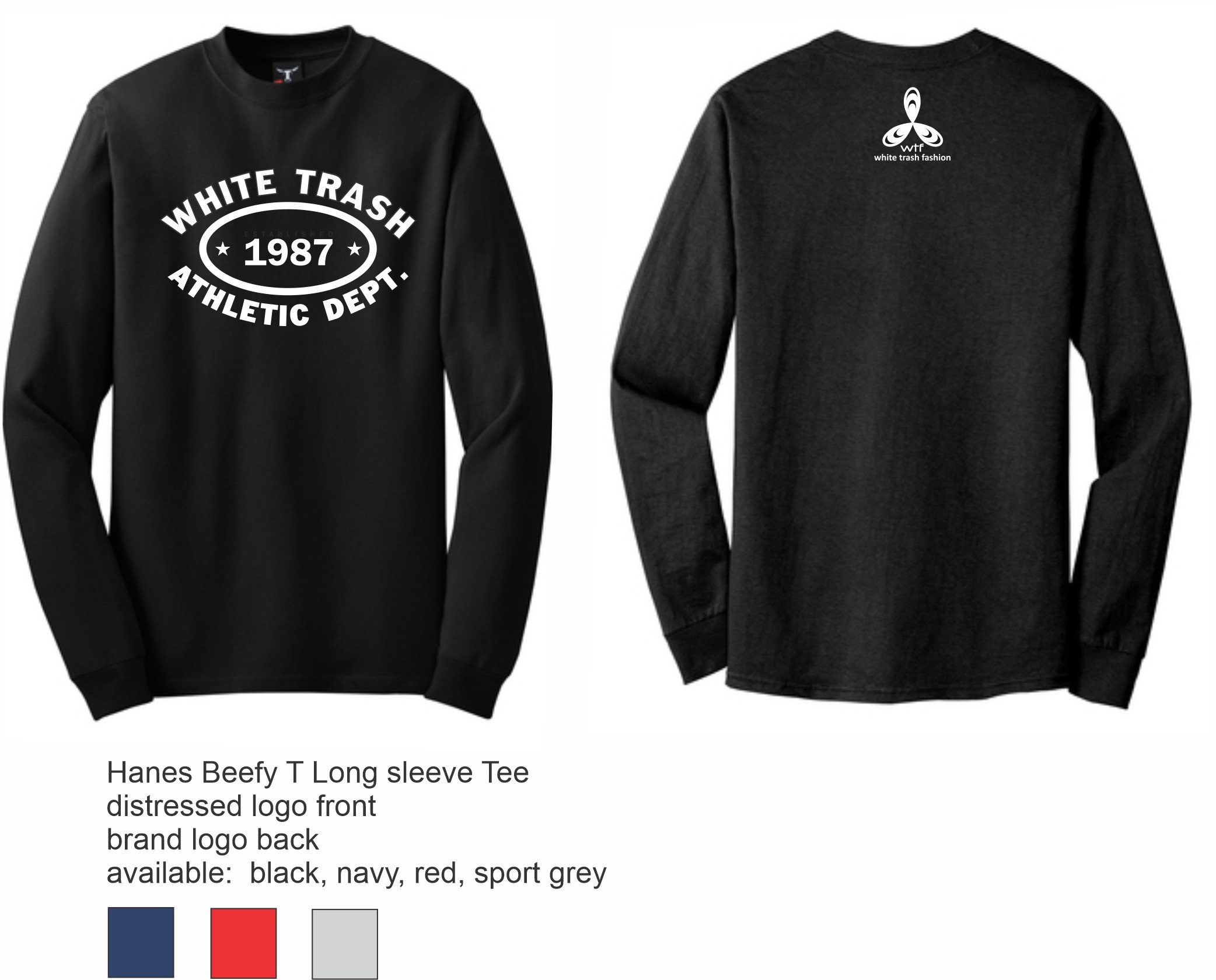 WTF Hanes Long Sleeve T-Shirt
