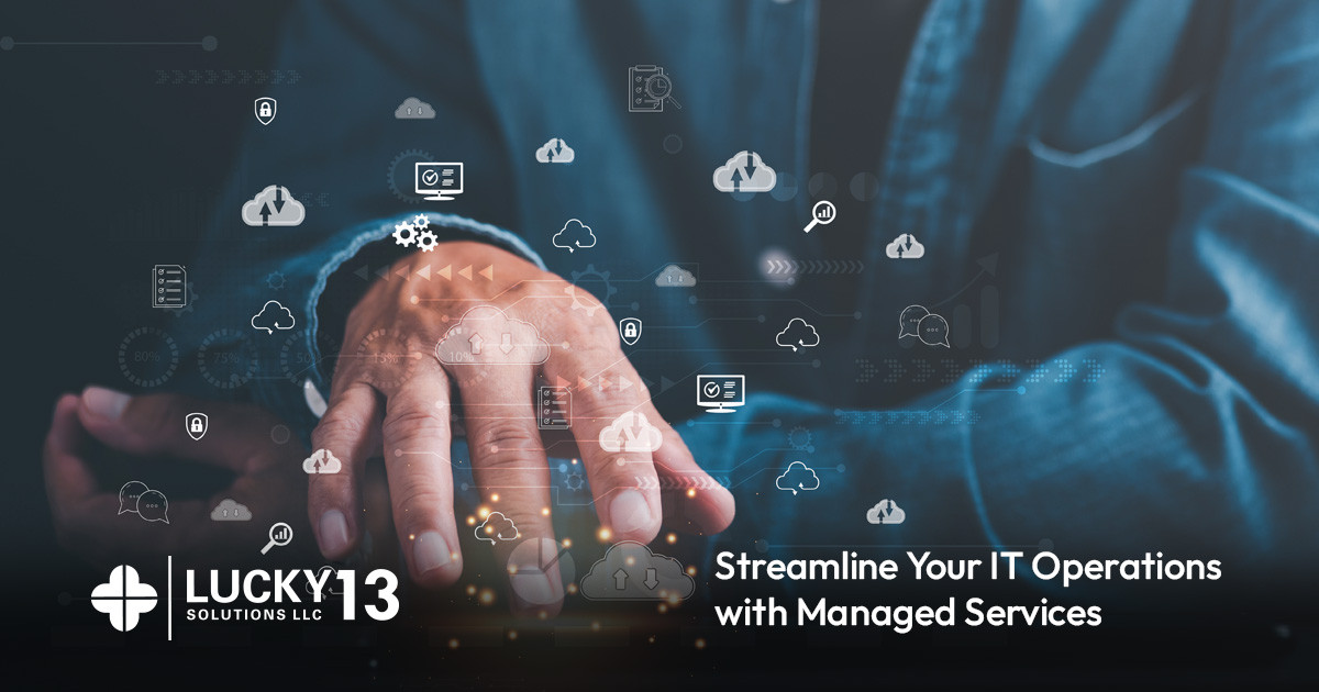 it icons surrounding a hand