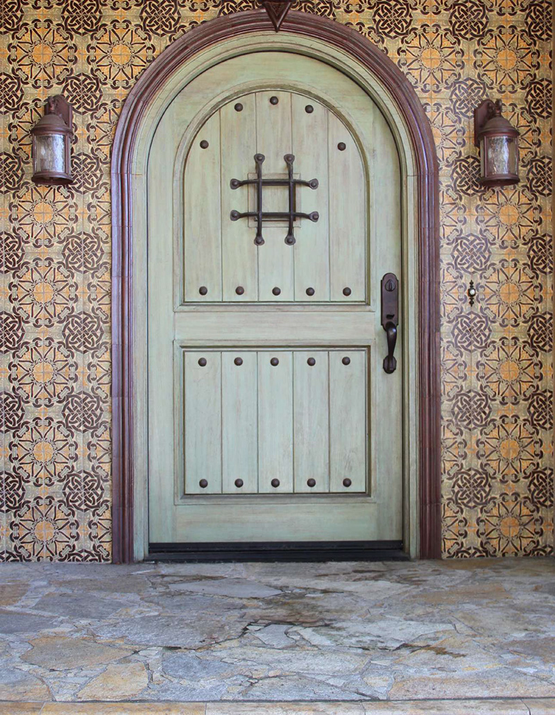 kj patterson yellow patterned wall