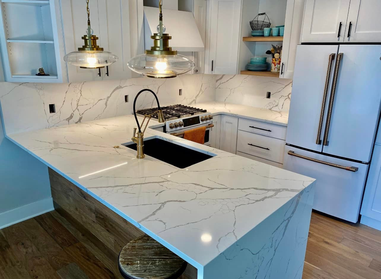 Modern Transitional Kitchen Remodel in Rochester, NY by American Custom Exteriors project photo