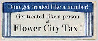get treated like a person at flower city tax!