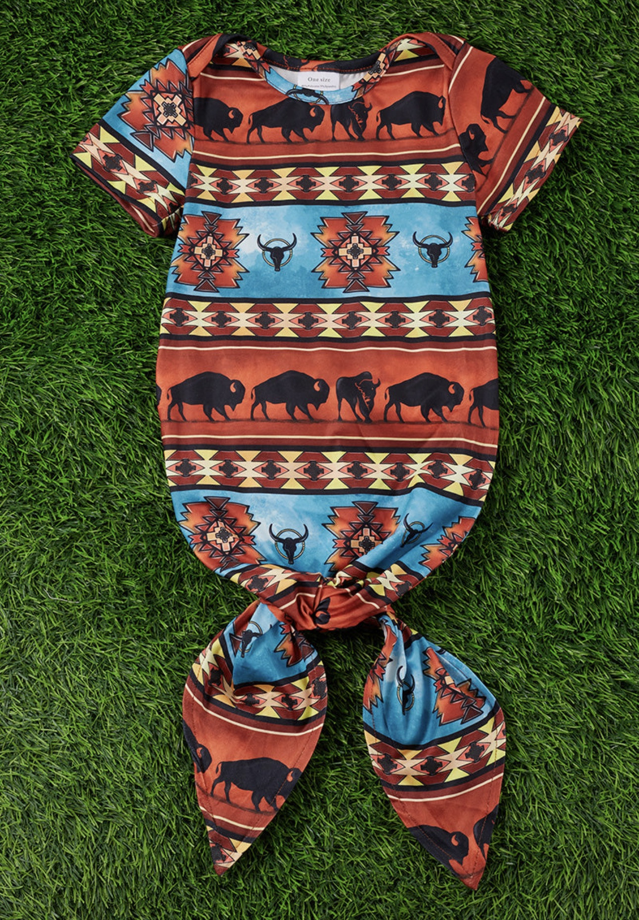 Aztec buffalo boys gown