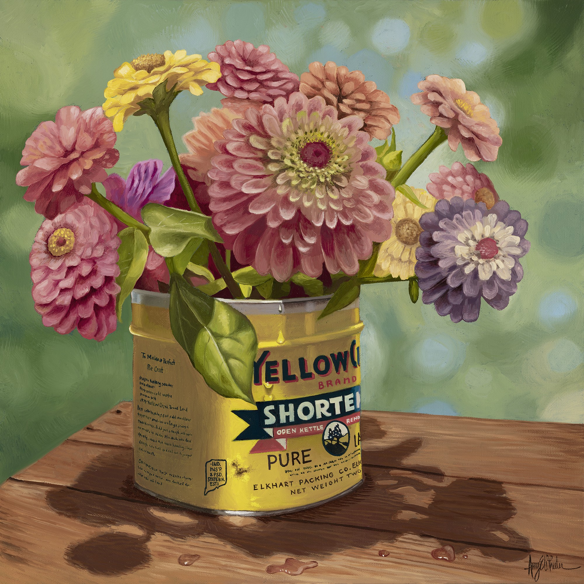 Yellow Creek Shortening, Zinnias