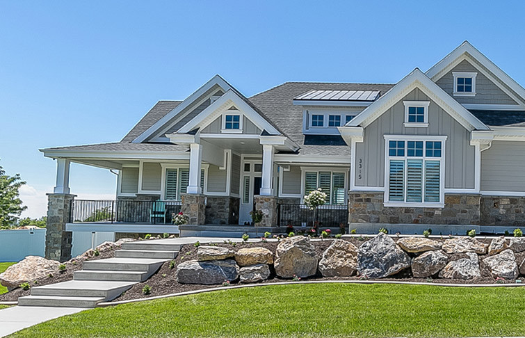 beautiful front house